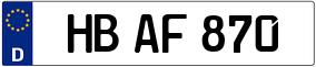 Trailer License Plate